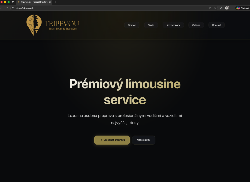 Lokálne orientovaný web a objednávkový systém pre transfery